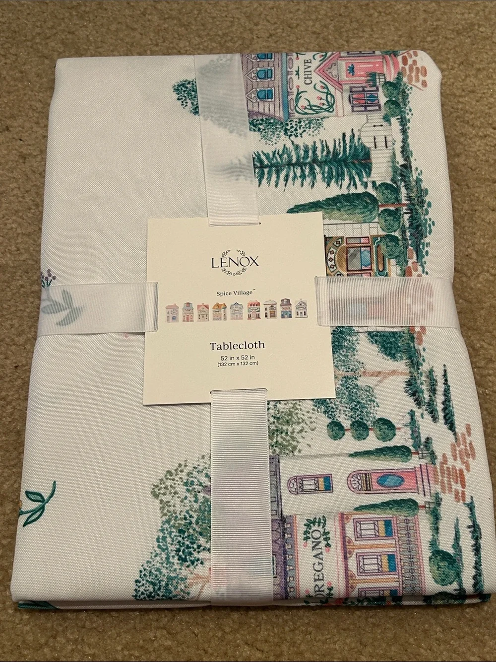 Lenox Spice Village White Tablecloth